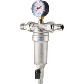 Фильтр промывной с манометром для горячей воды PROFACTOR 1/2" PF FS 239G 