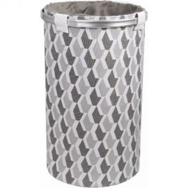 Корзина для белья FIXSEN на завязках, 80 л, серая FX-1033A 