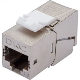 Модуль keystone DKC rj45 cat6 экранированный(stp), 90 градусов, серебристый(форм-фактор s19) RNK6F90TL 