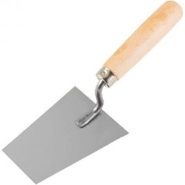 Штукатурный мастерок из нержавеющей стали с рукояткой из бука, 180x90 мм РемоКолор Трапеция 28-0-718 