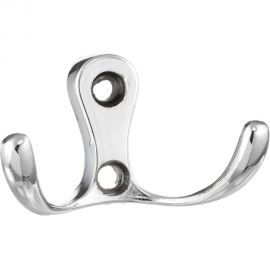 Крючок Tech-Krep 207, 2-х рожковый, хром 1 шт 129921 