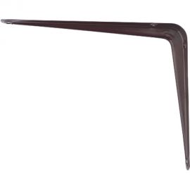 Угловой кронштейн с ребром СИБРТЕХ 75х100 мм коричневый 94021 