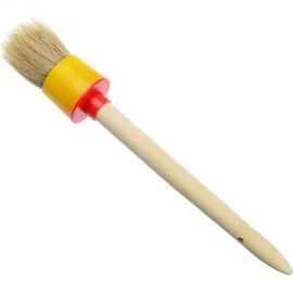 Кисть HEADMAN круглая в пластиковом корпусе натуральная щетина № 18 60 мм 682-042 