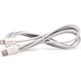 Кабель type c-lightning Ergolux Elx-cdc04-c01 3а, 1,2м, белый, зарядка+передача данных, коробка 15098 