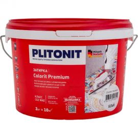 Затирка для швов плитки PLITONIT COLORIT Premium 0,5-13 мм белая 2 кг 22064 