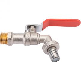 Шаровой кран Rvc (15) 1/2 со штуцером ручка 00246 