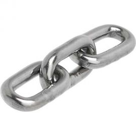 Нержавеющая цепь KREPFIELD 3x16 мм, DIN 766, А2, сварная, короткозвенная, 3 м 766А2ЦЕПЬ3ММ-3 