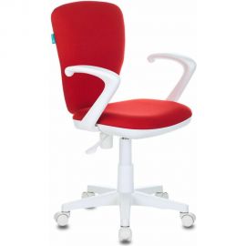 Детское кресло Бюрократ KD-W10AXSN красный 26-22, крестовина пластик, пластик белый 1162187 