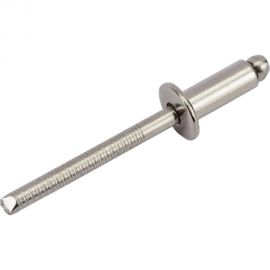 Вытяжная нержавеющая заклепка со стандартным бортиком KREPFIELD 4,8x12 мм, ART 9052, А2, 50 шт. 9052ЗАКЛЕПКА4,8Х12А2-50 