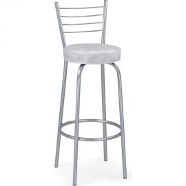 Барный стул Woodville Kuroda белый мрамор, светлый мусс 490088 