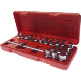 Набор головок для отворачивания масляных пробок, 18 пр. JTC JW0895 