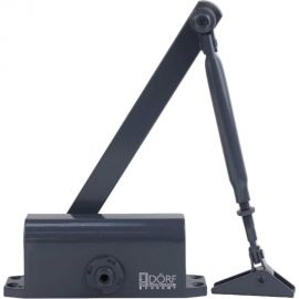 Дверной доводчик DORF economy, l-8222 45 кг, антрацит, (1к-1шт) eco L8222_eco_ral7016 L8222_ral7016_eco 