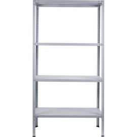 Стеллаж ООО ФУРАМА СТФЛ 2000x1000x700 мм, 4 полки, серый СТФЛ201070-4 