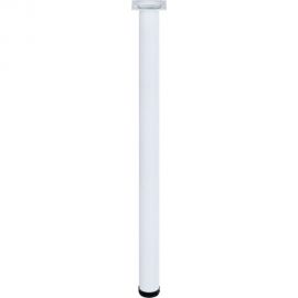 Ножка Tech-Krep металл, круглая, регулируемая, D60x820 мм, белая - накл. 152123 