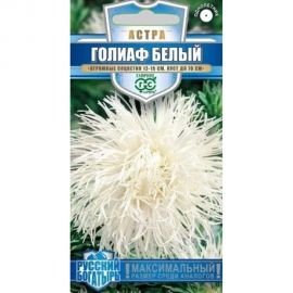 Семена ГАВРИШ Астра Голиаф белый Русский богатырь однолетняя (игольчатая), 0.3 г 1999949489 