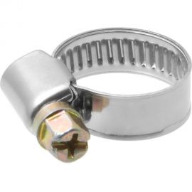 Обжимной червячный хомут MasterProf нержавеющая сталь, 10-16 мм, 10 шт. ИС.140955 