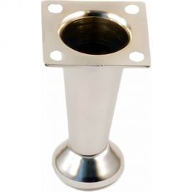 Мебельная ножка MFK-TORG конус, крепление квадрат, высота 100 мм, матовый хром 0402027 НКВК100 МХ 