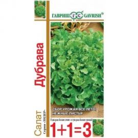 Семена ГАВРИШ Салат Дубрава 1+1/1 г листовой, маслянистый 1071857090 