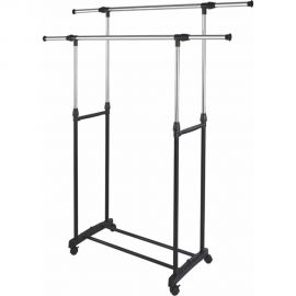 Напольная вешалка HAPPY PANDA HP-CR01 раздвижная, 2 перекладины, 80/145x43x90/155 см, на колесах РТ-00069417 