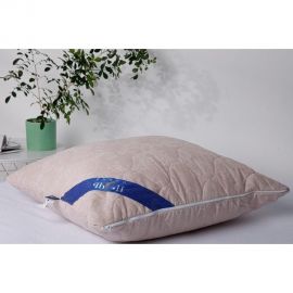 Стеганая подушка Ночь нежна поплин, верблюжья шерсть, 48x68, компрессионная 4660056144736 