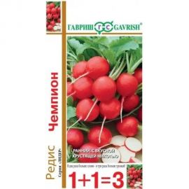 Семена ГАВРИШ Редис Чемпион серия 1+1/ 5.0 г 4601579 