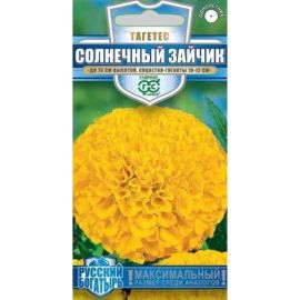Семена ГАВРИШ Бархатцы прямостоячие Солнечный зайчик (Тагетес) 0.3 г, Русский богатырь 1999949461 