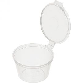 Прозрачная соусница ООО Комус 30 мл, 51 мм, 80 штук в упаковке 861330 