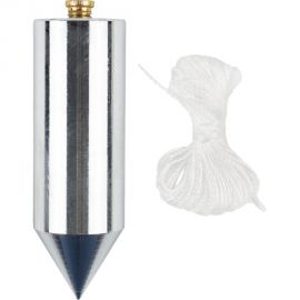Цилиндрический отвес ШАБАШКА металл, шнур 5 м, 600 г 228542 