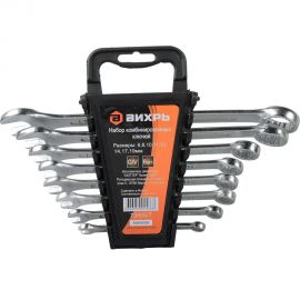 Набор комбинированных ключей 8 штук 6 - 19 Вихрь 73/6/5/7 