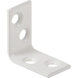 Уголок VORMANN 25х25х15х2 мм, оцинкованный, цвет: белый 00180 025 W 