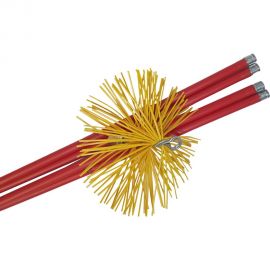 Комплект из 1 щетки D250 мм и 4 прутков D017 2 м РОССТИН КЧДИ250 