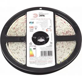 Светодиодная лента ЭРА LS2835-120LED-IP65-W-eco-5m Б0035599 