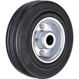 Колесо промышленное со стальным ободом, литой резиновой шиной и роликовым подшипником (D200 мм; 20 мм) Tech-Krep 148408 