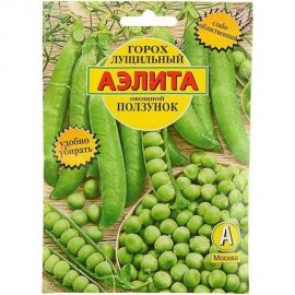 Семена Аэлита Горох овощной Ползунок Лущильный, 25 г 4601729044854 