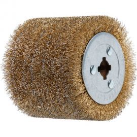 Щетка стальная с латунным покрытием 100x120 мм, проволока 0.3 мм WORTEX SW1012SW00319 