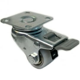 Колесо полиамидное поворотное с тормозом 27 мм MFK-TORG 1124027 