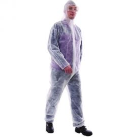 Одноразовый комбинезон с капюшоном ООО Комус Каспер белый, р. 54-56/XXL 1357448 