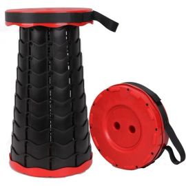 Круглый раскладной телескопический стул STAY GOLD красный SG-СТ-К 