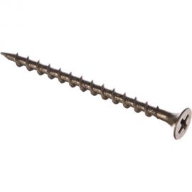 Саморез Качественный Крепеж 3,5х51 потай, крупная резьба, оксид 140 шт 0300369 КЧ 