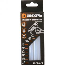 Стержень клеевой 7x100 мм, 12 шт Вихрь 73/5/6/3 