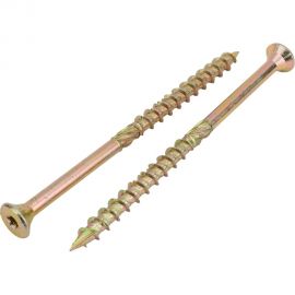 Конструкционный шуруп STARFIX 10x160 мм, потайной, желтый цинк, 2 шт. SMZ4-19048-2 