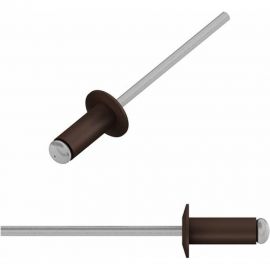 Вытяжная заклепка STARFIX 3,2x8 мм, алюминий-сталь, RAL 8017, 50 шт. SMZ1-52051-50 