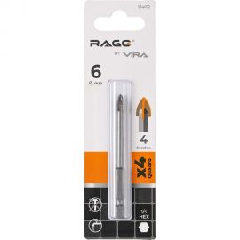 Сверло по стеклу и керамике QUADRO-X HEX 6 мм rage by VIRA 554072 