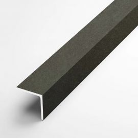 Декоративный алюминиевый угол Лука 20x20x1,5 мм, бетон темный УТ000077757 