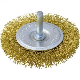 Щетка радиальная плоская (75 мм; латунированная проволока 0.3 мм) для дрели SCH.W.ERT 4001009 