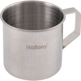 Кружка Mallony FONTE 250 мл, из нержавеющей стали, с загнутыми краями, 7х7 см 003062 