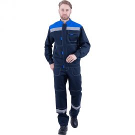 Летний костюм ГК Спецобъединение РАЦИОНАЛИЗАТОР темно-синий/васильковый Кос 016/96/170 