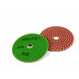 Диск алмазный гибкий черепашка Fox 100 мм, № 800, мокрый рез, 10 шт Novocraft PPTSW1000800 