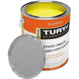 Грунт-эмаль TURY АУ по ржавчине 3 в 1, желтая (RAL 1004), 0.9 кг T1-00007172 