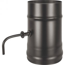 Поворотный шибер Везувий BLACK AISI 430/0.8 мм, диаметр 150 А-! 0039 